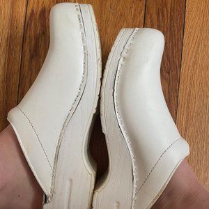White Dansko Clogs 40